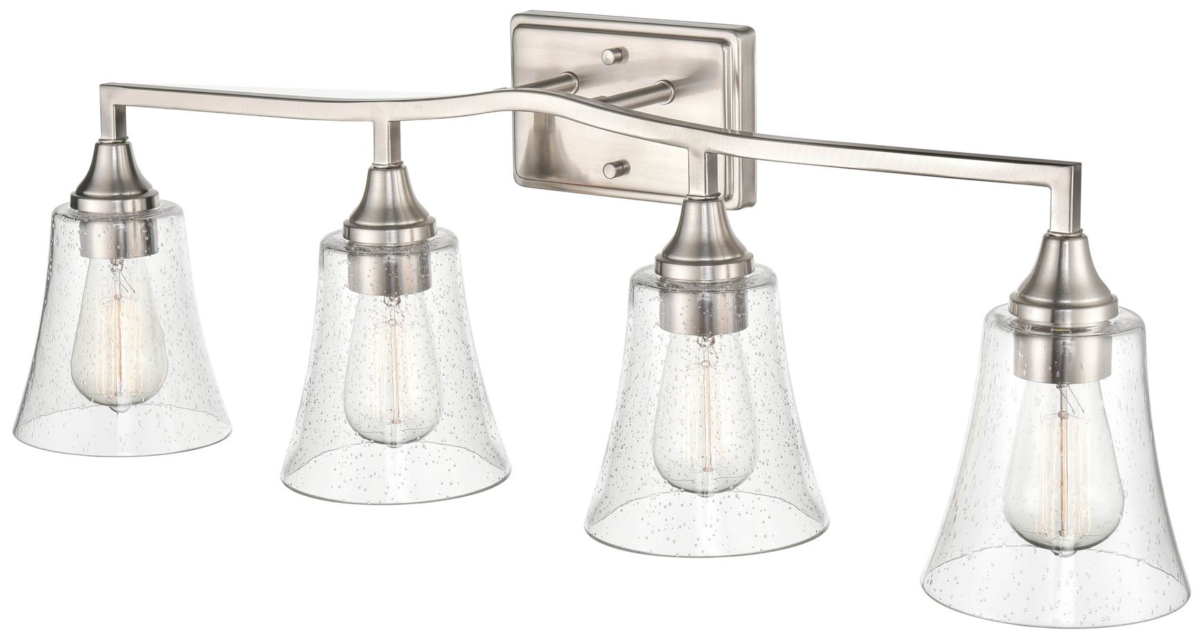 Image 3 Millennium Lighting Caily 4 Light Vanity Fixture in Brushed Nickel more views