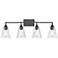 Millennium Lighting Caily 4 Light Vanity Fixture in Matte Black