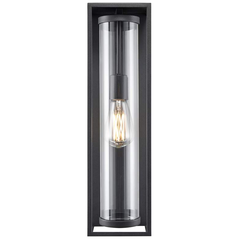 Image 1 Millennium Lighting Caleb 1-Light Outdoor Wall Sconce in Textured Black