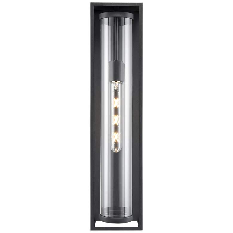 Image 1 Millennium Lighting Caleb 1-Light Outdoor Wall Sconce in Textured Black