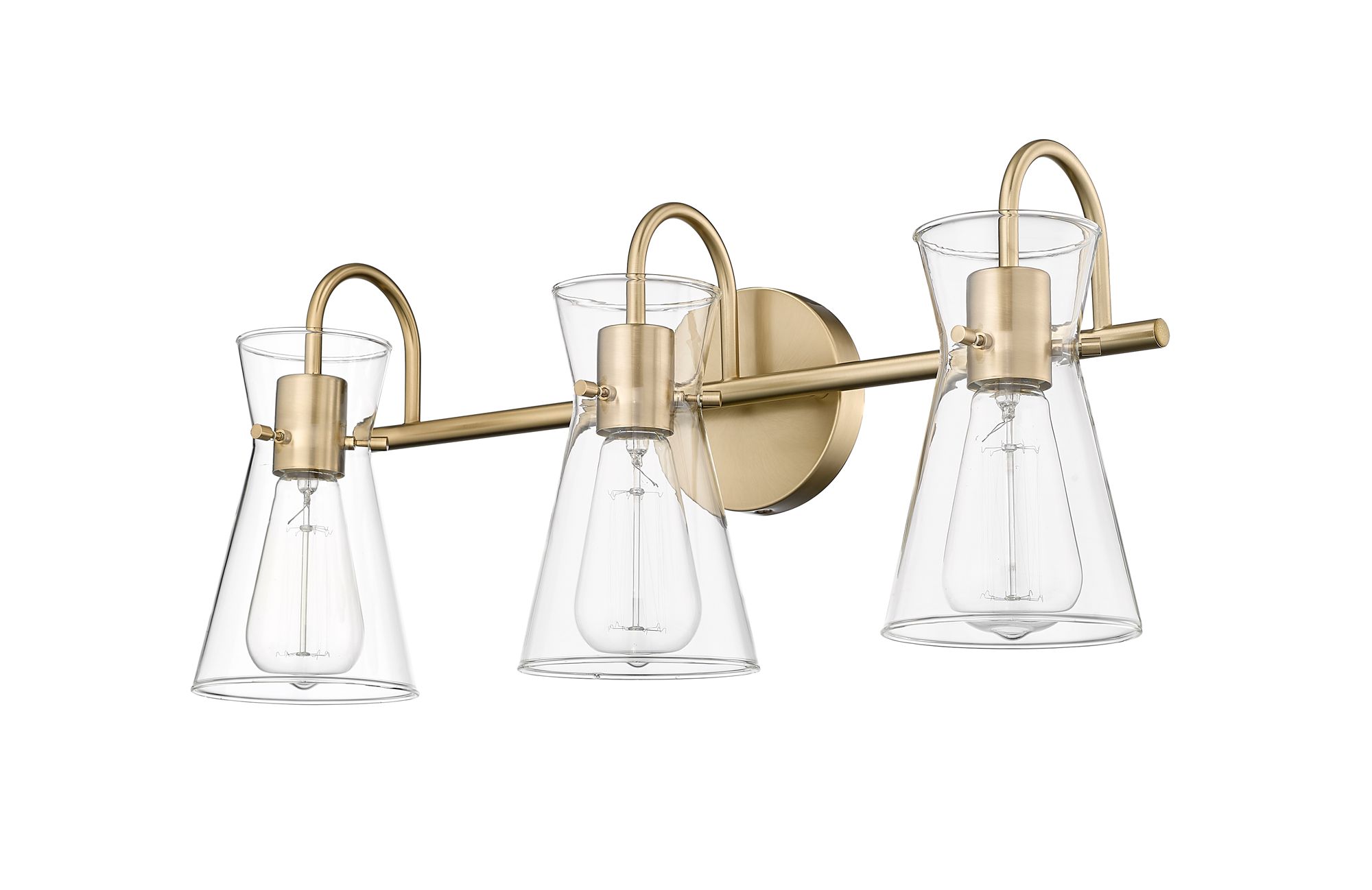 Image 3 Millennium Lighting Camellia 3-Light Modern Gold Bathroom Vanity more views