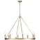 Millennium Lighting Carruth 8-Light Chandelier in Modern Gold