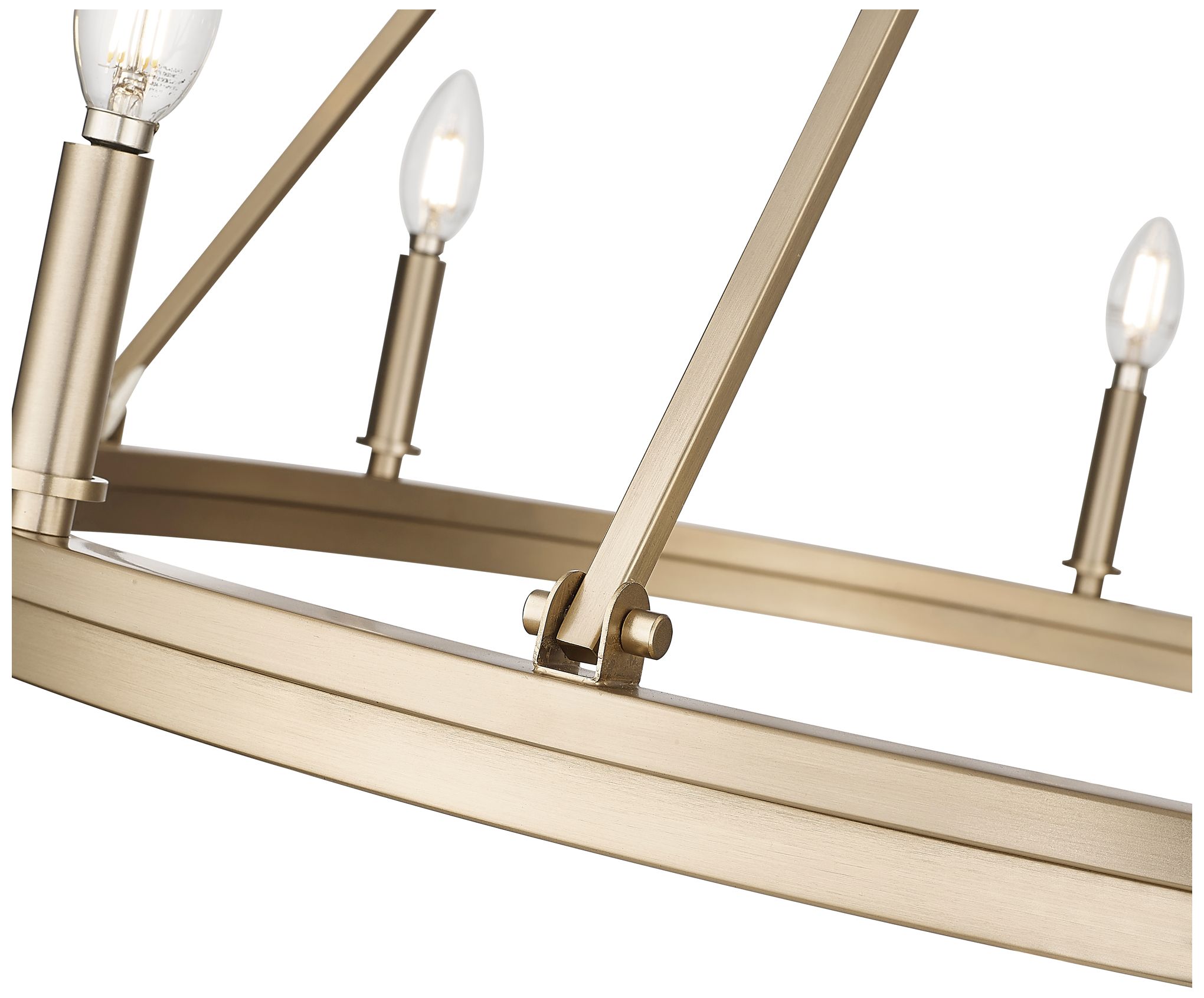 Image 6 Millennium Lighting Carruth 8-Light Chandelier in Modern Gold more views