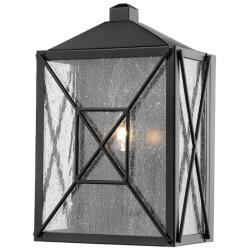 Millennium Lighting Caswell 1 Light 12.5&quot; Outdoor Wall Sconce in Black