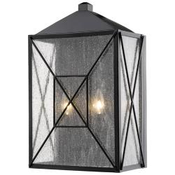 Millennium Lighting Caswell 2 Light 18&quot; Outdoor Wall Sconce in Black