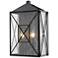 Millennium Lighting Caswell 2 Light 18" Outdoor Wall Sconce in Black