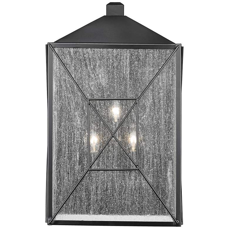 Image 1 Millennium Lighting Caswell 3 Light 22" Outdoor Sconce Black