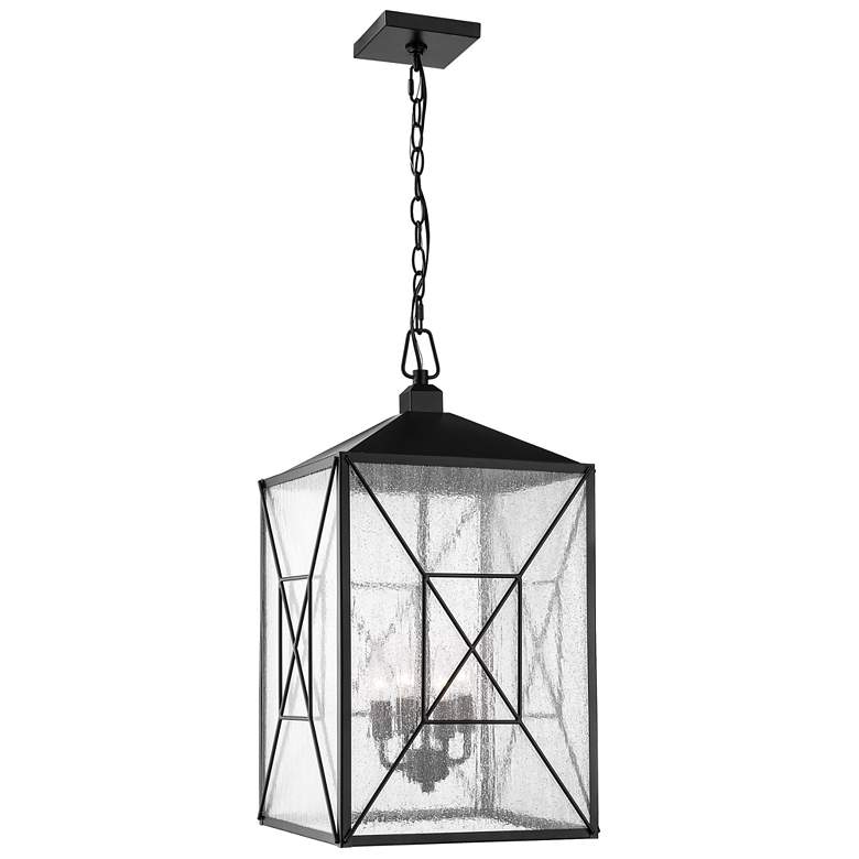 Image 1 Millennium Lighting Caswell 4 Light Outdoor Pendant Powder Coat Black
