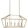 3_Millennium Lighting Cavelli 40" Modern Gold 5-Light Island Pendant