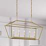 2_Millennium Lighting Cavelli 40" Modern Gold 5-Light Island Pendant