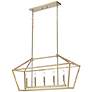 6_Millennium Lighting Cavelli 40" Modern Gold 5-Light Island Pendant more views