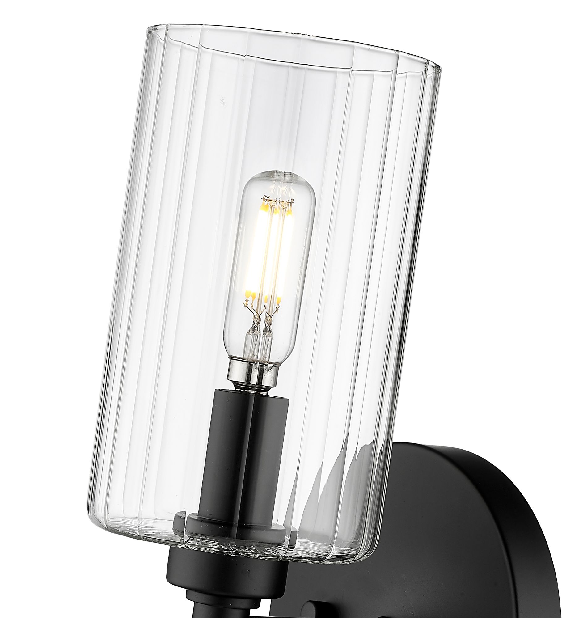 Image 5 Millennium Lighting Chastine 1-Light Indoor Wall Sconce in Matte Black more views