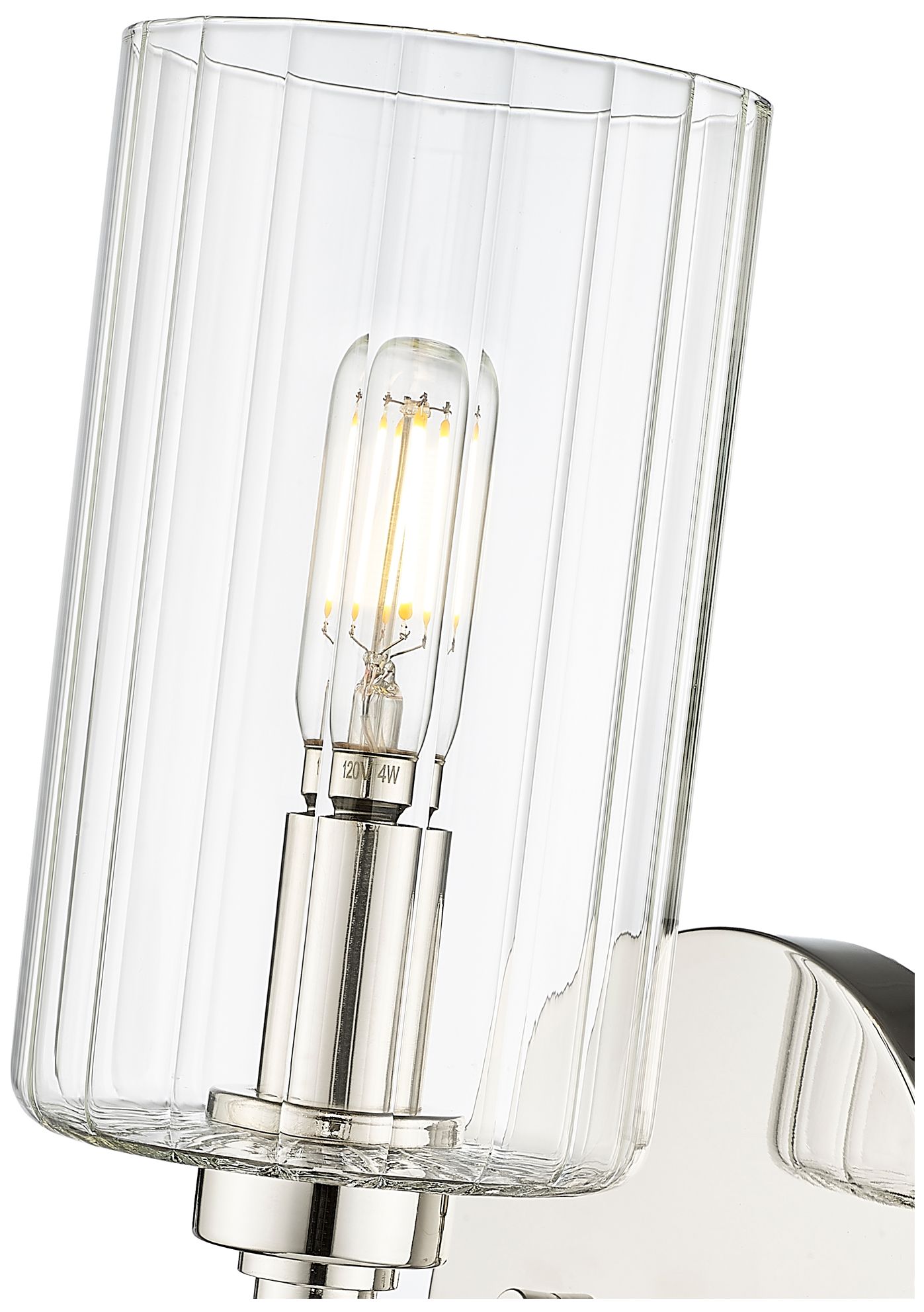 Image 5 Millennium Lighting Chastine 1-Light Indoor Wall Sconce in Polished Nickel more views