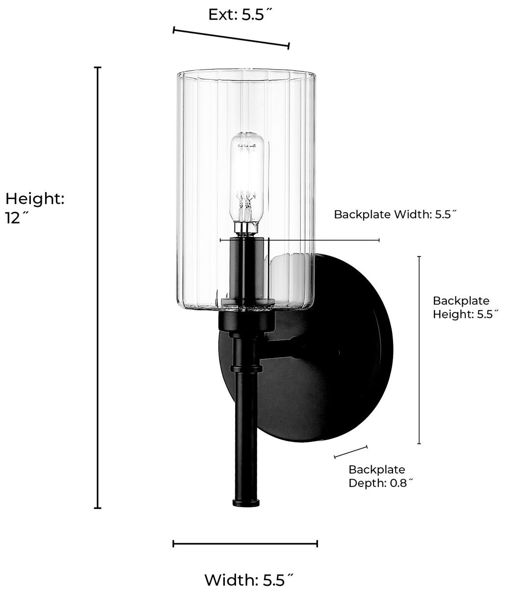 Image 6 Millennium Lighting Chastine 1-Light Indoor Wall Sconce in Polished Nickel more views