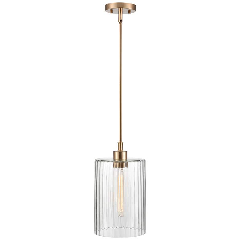 Image 1 Millennium Lighting Chastine 1 Light Pendant Fixture in Modern Gold