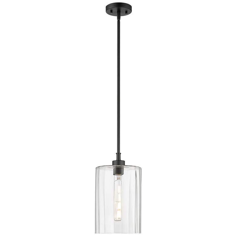 Image 1 Millennium Lighting Chastine 1-Light Pendant in Matte Black