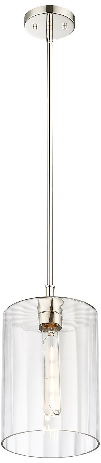 Image 2 Millennium Lighting Chastine 1-Light Pendant in Polished Nickel more views