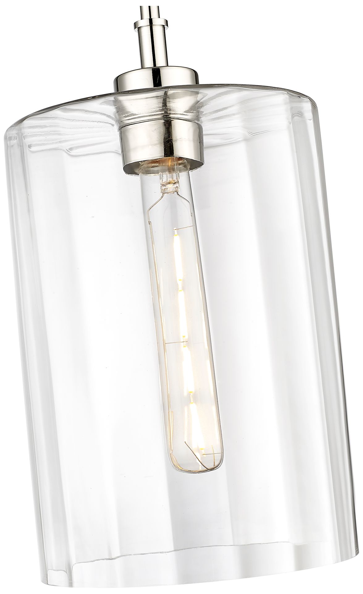 Image 3 Millennium Lighting Chastine 1-Light Pendant in Polished Nickel more views