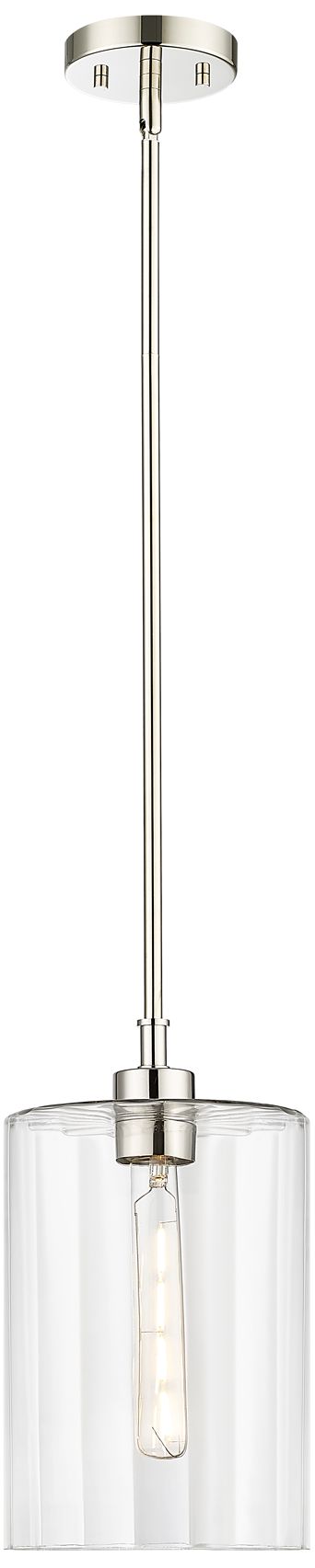 Image 5 Millennium Lighting Chastine 1-Light Pendant in Polished Nickel more views