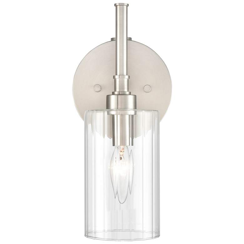 Image 1 Millennium Lighting Chastine 1 Light Wall Sconce in Brushed Nickel
