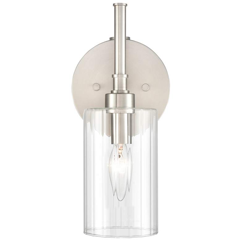 Image 1 Millennium Lighting Chastine 1 Light Wall Sconce in Brushed Nickel
