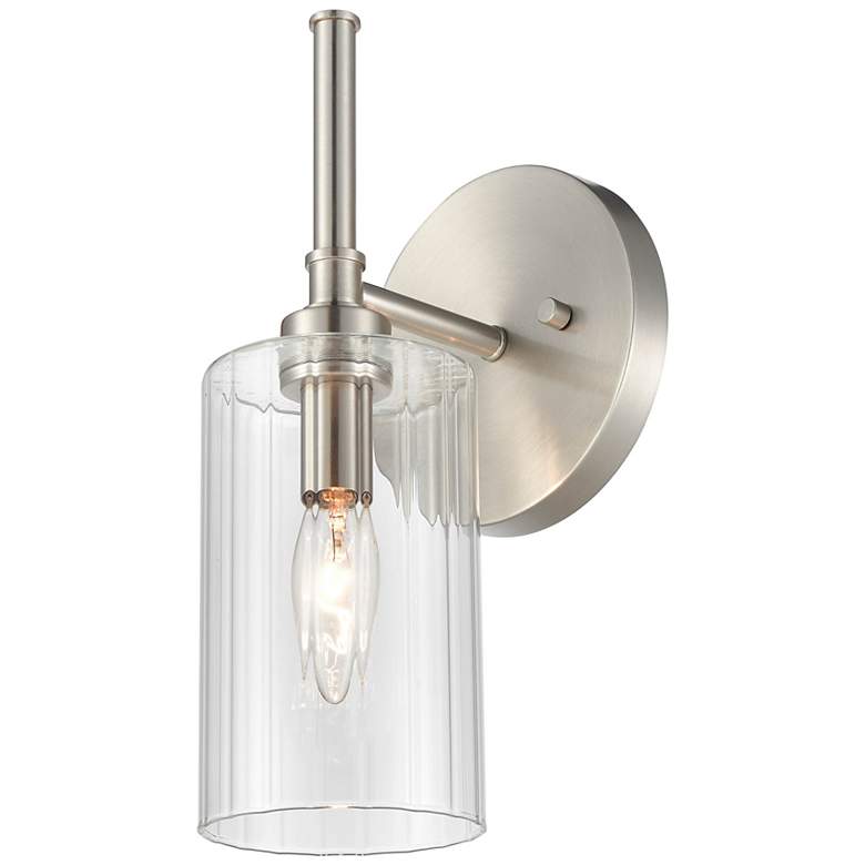 Image 2 Millennium Lighting Chastine 1 Light Wall Sconce in Brushed Nickel more views