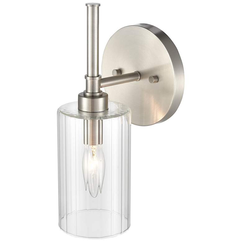 Image 3 Millennium Lighting Chastine 1 Light Wall Sconce in Brushed Nickel more views