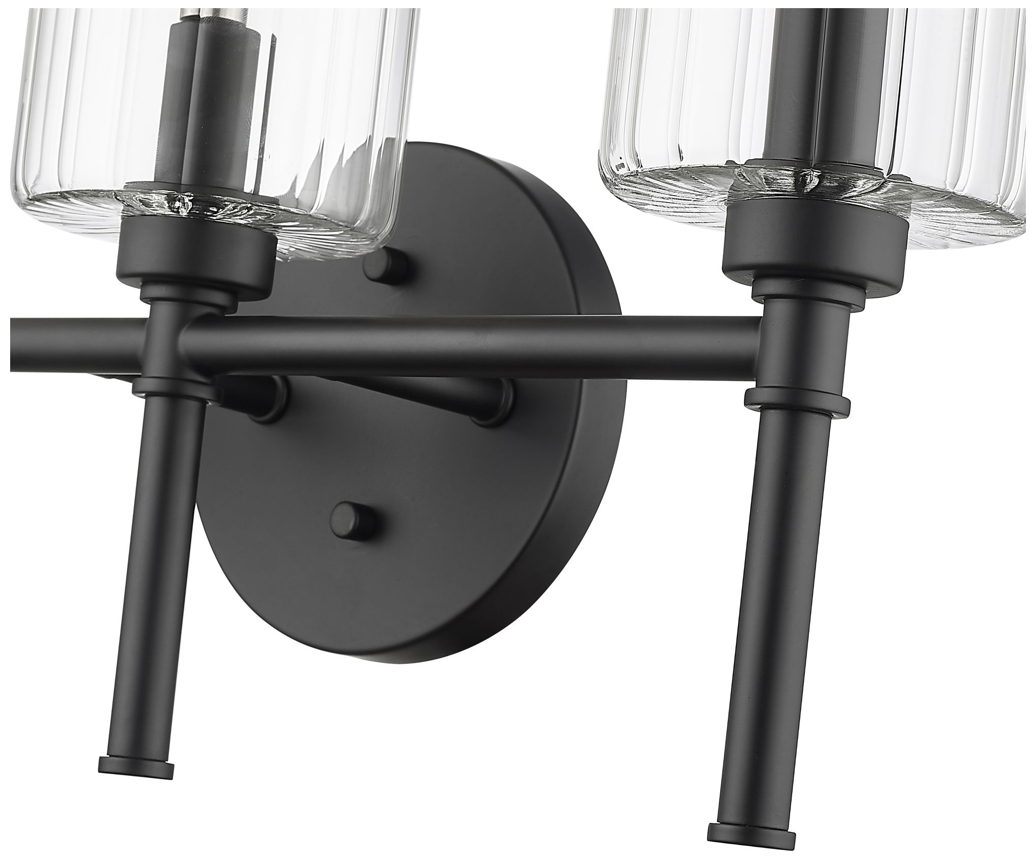 Image 5 Millennium Lighting Chastine 3-Light Vanity Light in Matte Black more views