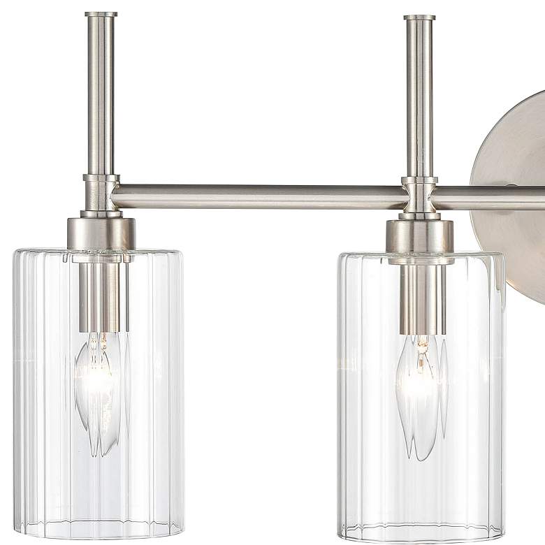 Image 2 Millennium Lighting Chastine 4 Light Vanity Fixture in Brushed Nickel more views