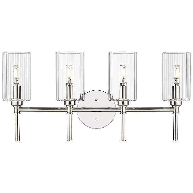 Image 1 Millennium Lighting Chastine 4-Light Vanity Light in Polished Nickel