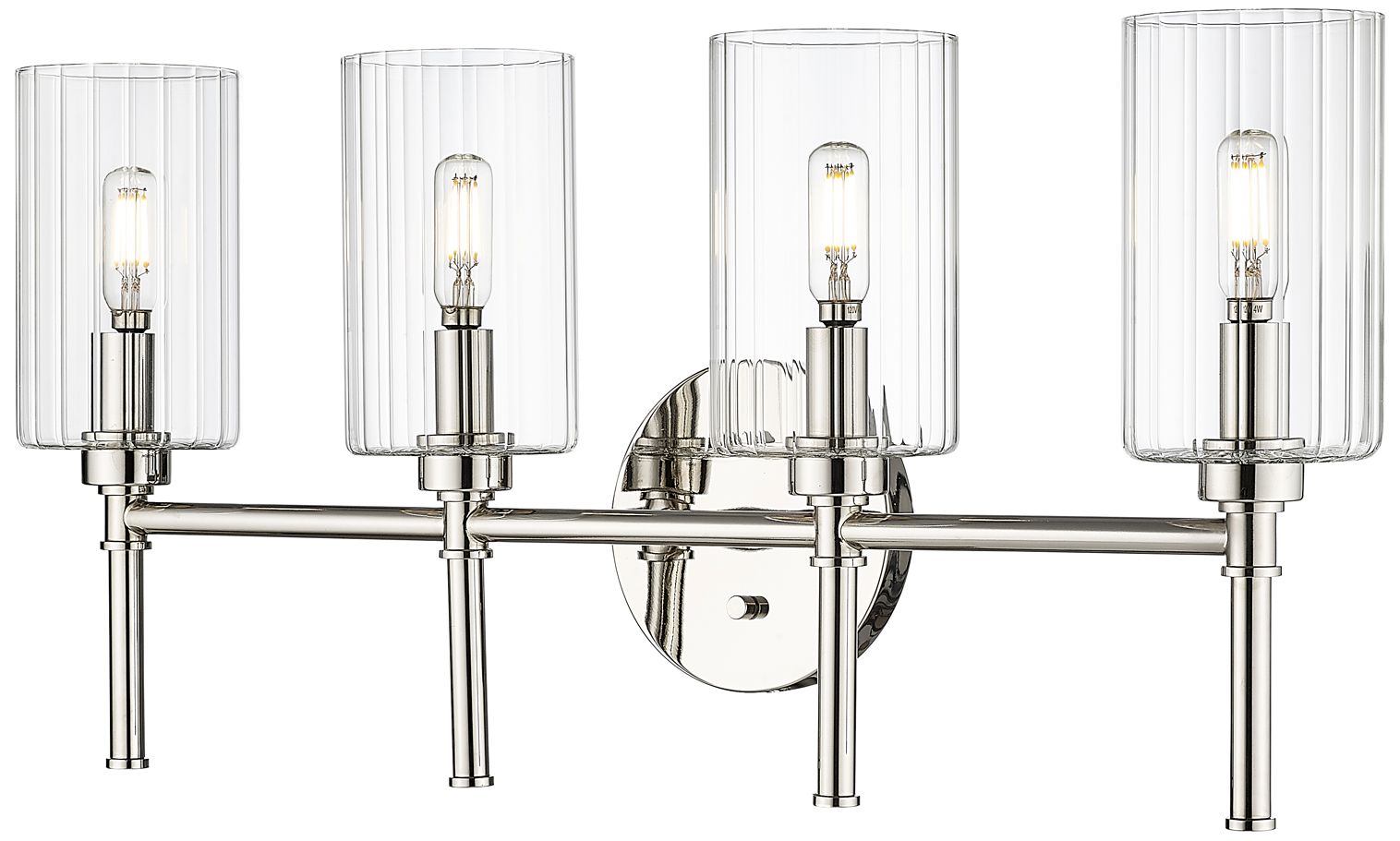 Image 2 Millennium Lighting Chastine 4-Light Vanity Light in Polished Nickel more views