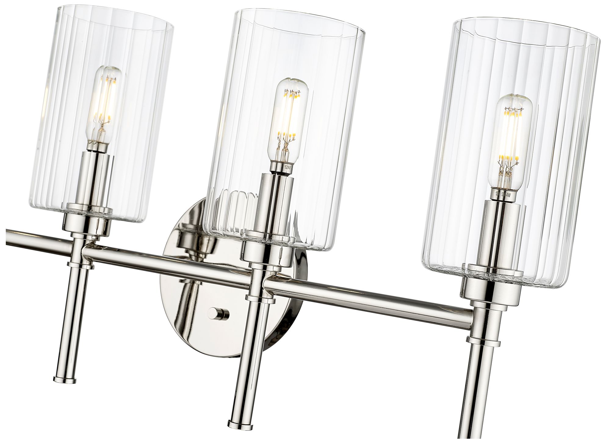 Image 5 Millennium Lighting Chastine 4-Light Vanity Light in Polished Nickel more views