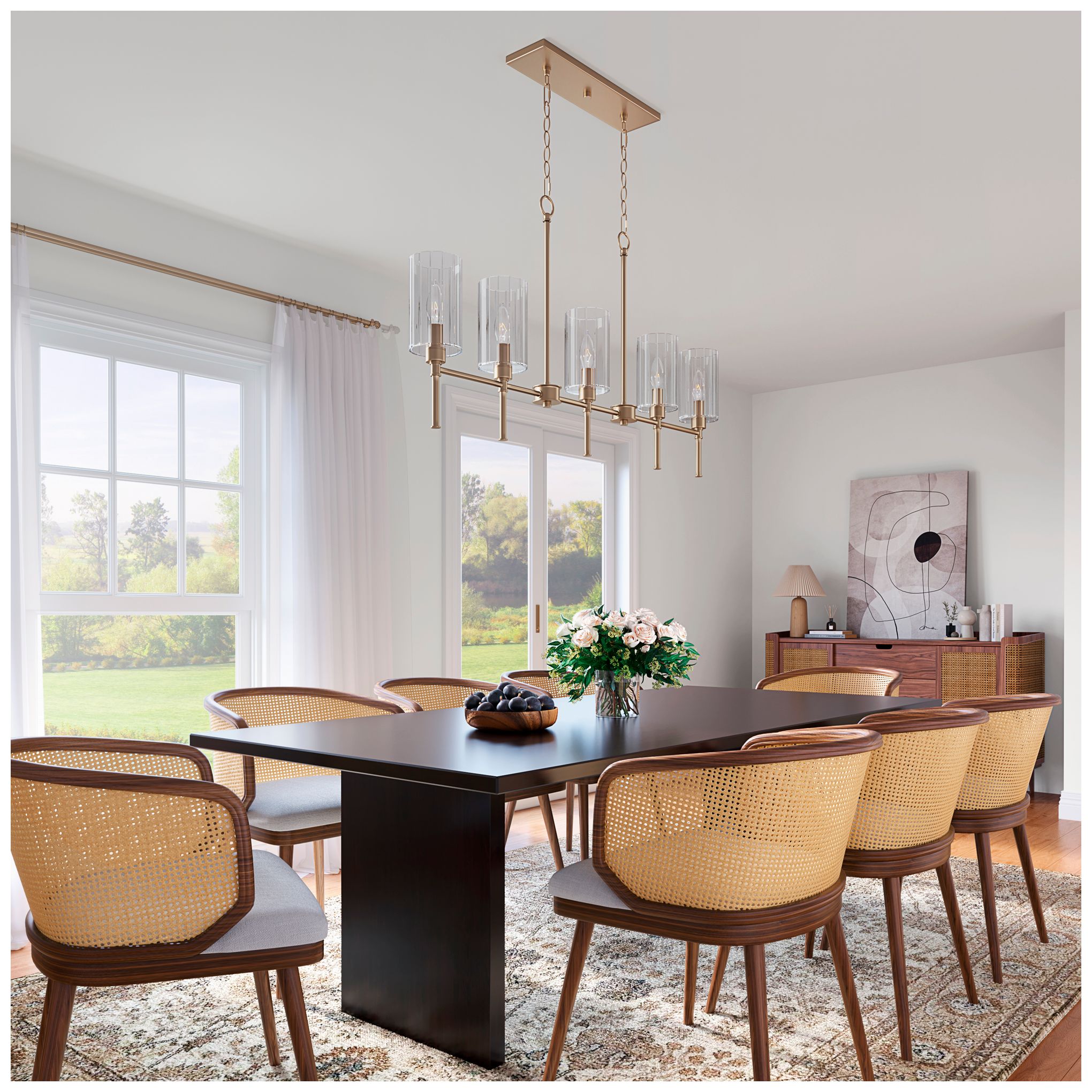 Image 6 Millennium Lighting Chastine 5 Light Chandelier Ceiling Light more views