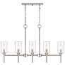 Millennium Lighting Chastine 5 Light Chandelier Fixture in Brushed Nickel