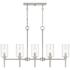 Millennium Lighting Chastine 5 Light Chandelier Fixture in Brushed Nickel