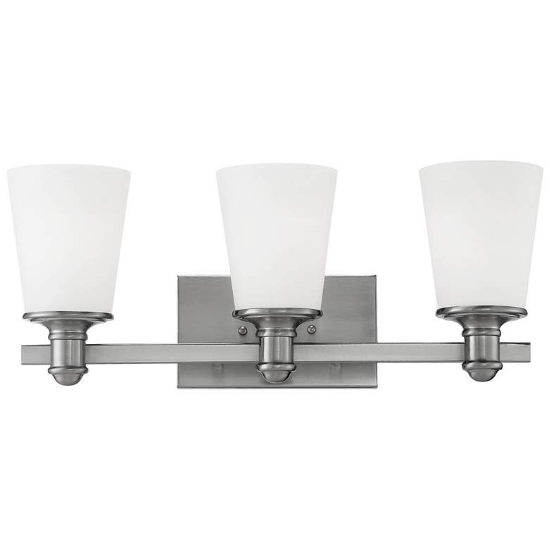Image 1 Millennium Lighting Cimmaron 3-Light Vanity Light in Satin Nickel