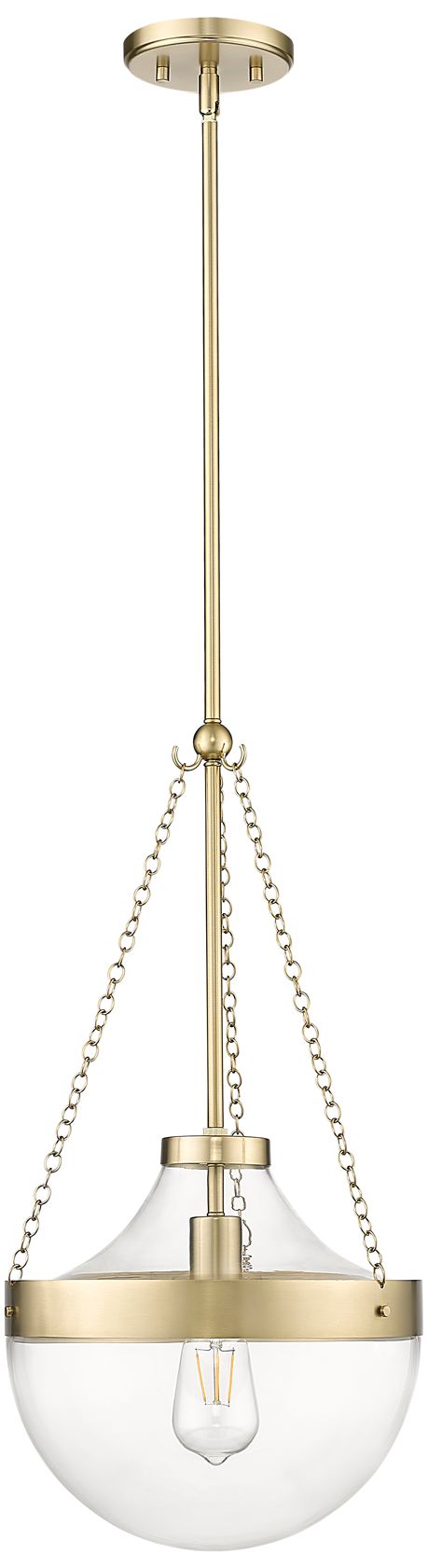 Millennium Lighting Clarra 1-Light Pendant in Modern Gold