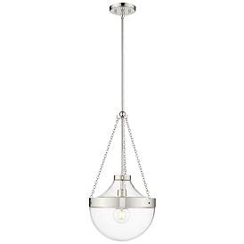 Image1 of Millennium Lighting Clarra 1-Light Pendant in Polished Nickel