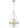 2_Millennium Lighting Clarra 15 3/4" Gold 3-Light Glass Bowl Pendant more views