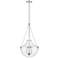 Millennium Lighting Clarra 3-Light Pendant in Polished Nickel