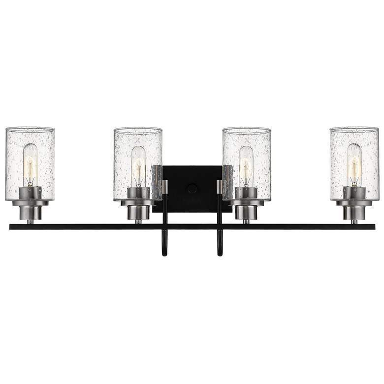 Image 1 Millennium Lighting Clifton 4-Light Vanity Light in Black/Nickel