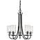Millennium Lighting Clifton 5-Light Chandelier in Matte Black/Nickel