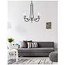 4_Millennium Lighting Clifton 5-Light Chandelier in Matte Black/Nickel more views
