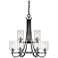 Millennium Lighting Clifton 9-Light Chandelier in Matte Black/Nickel