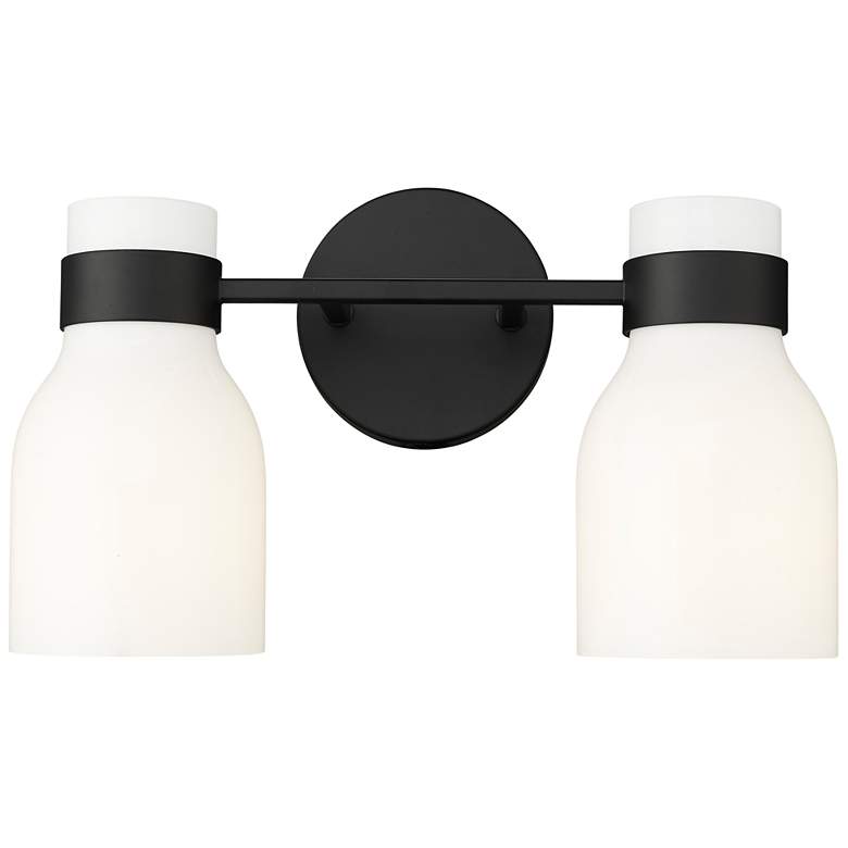 Image 1 Millennium Lighting Corella 2-Light Vanity Light in Matte Black