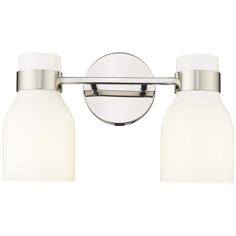 Image 1 Millennium Lighting Corella 2-Light Vanity Light in Polished Nickel