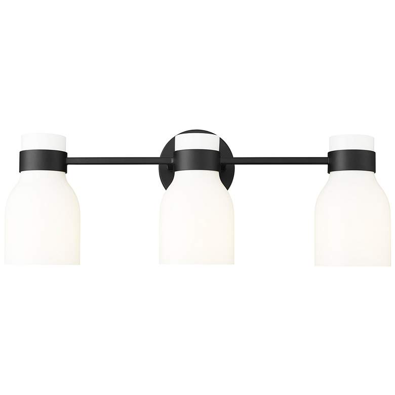 Image 1 Millennium Lighting Corella 3-Light Vanity Light in Matte Black
