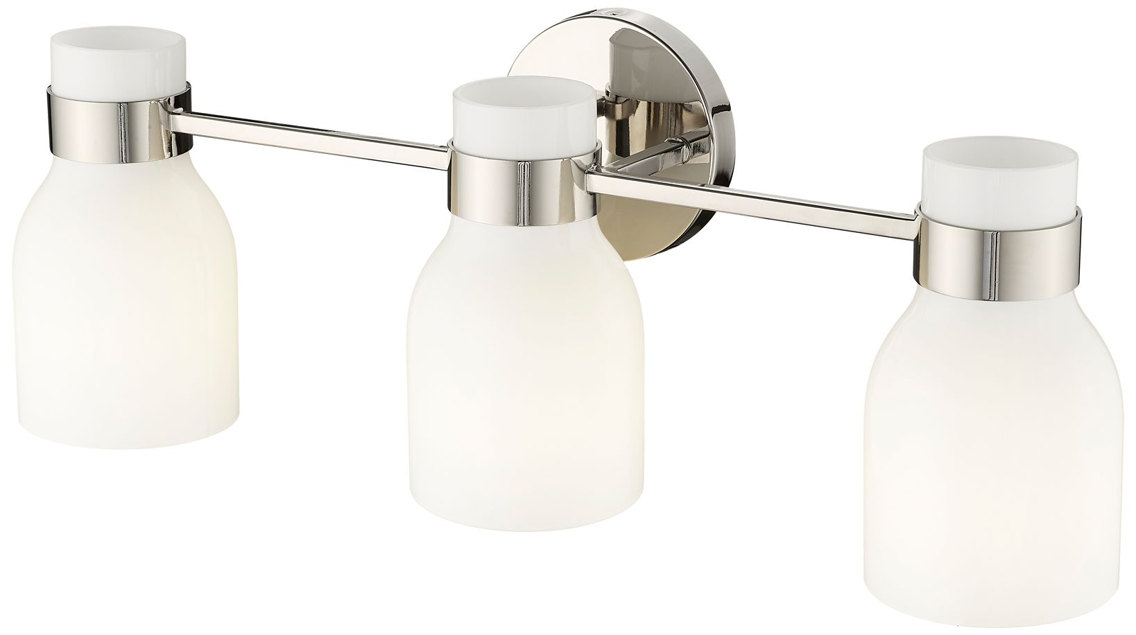 Image 6 Millennium Lighting Corella 3-Light Vanity Light in Polished Nickel more views