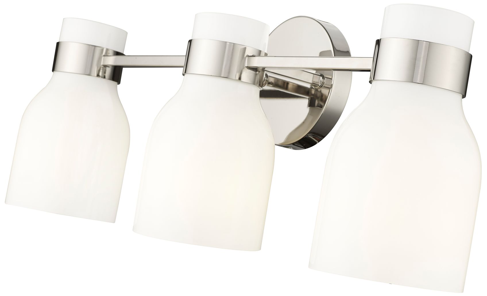 Image 7 Millennium Lighting Corella 3-Light Vanity Light in Polished Nickel more views