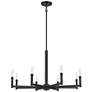 2_Millennium Lighting Daxley 8-Light Chandelier in Matte Black